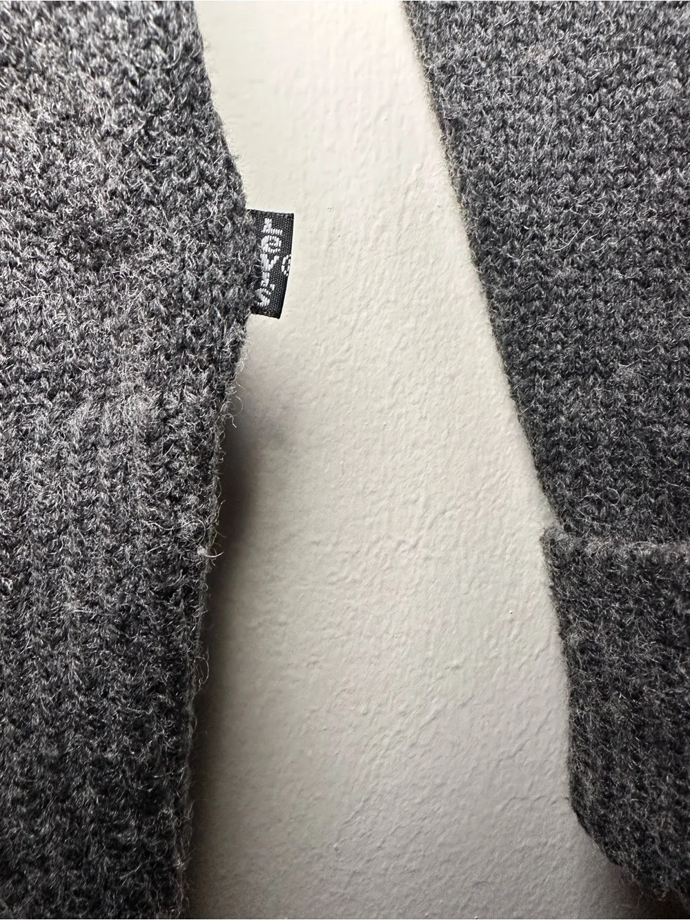 Levi's Men's Dark Gray V-Neck Button Cardigan